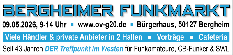 Bergheimer Funkmarkt am 9. Mai 2026